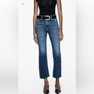 Zara High-waisted Mini Flare Jeans